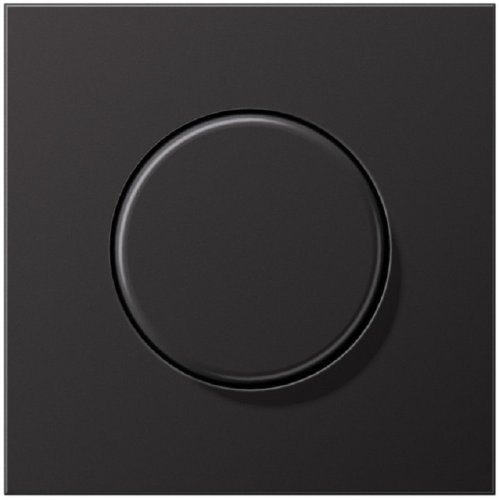 Лицевая панель Jung LS990 metal для светорегулятора поворотного алюминий темный  картинка